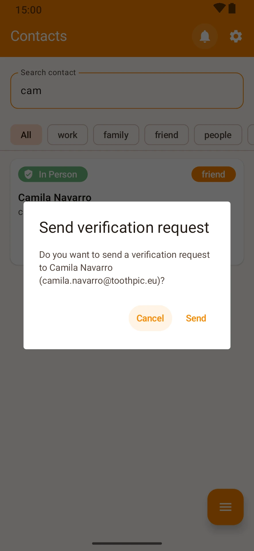 Step 2: Send challenge